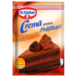 Dr Oetker crema pentru prajituri cu gust de ciocolata, trufe, rom 57g