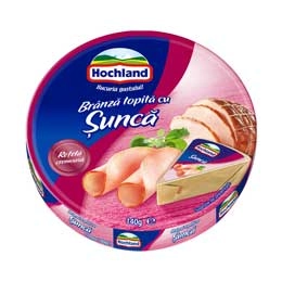 Hochland branza topita cu sunca triunghiuri 140g