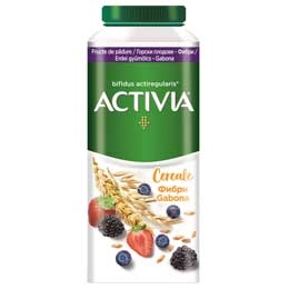 Activia de baut cereale integrale si fructe de padure 320g