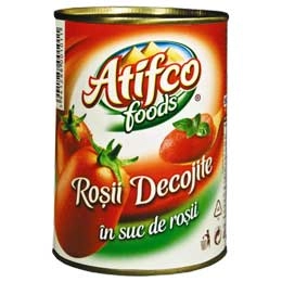 Atifco rosii decojite in suc de rosii 400g