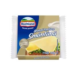 Hochland branza topita cu smantana (felii) 140g